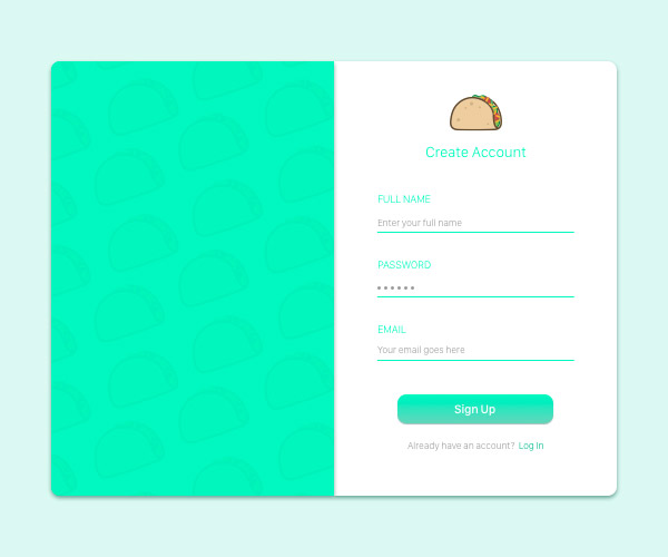 40 Stunning Sign Up Form Designs