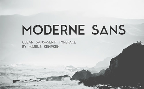 01. Moderne Sans