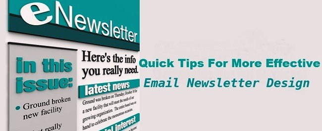 1. email newsletter design