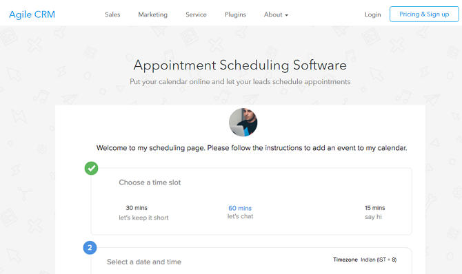 Agile CRM-Appointment-Scheduler