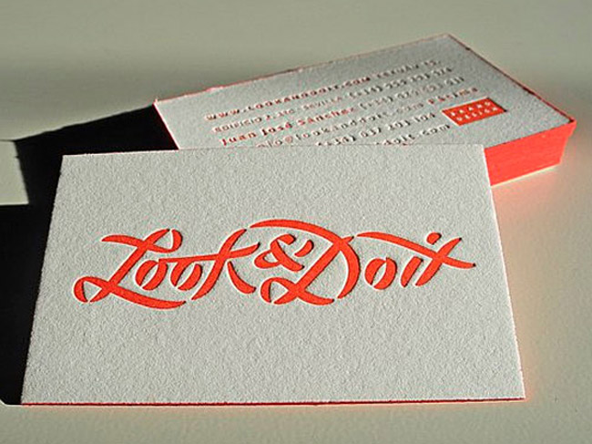 10. Look & Do -Business Cards Design