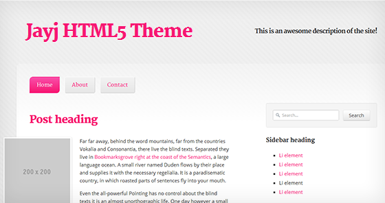 11. A free HTML5 and CSS3 theme