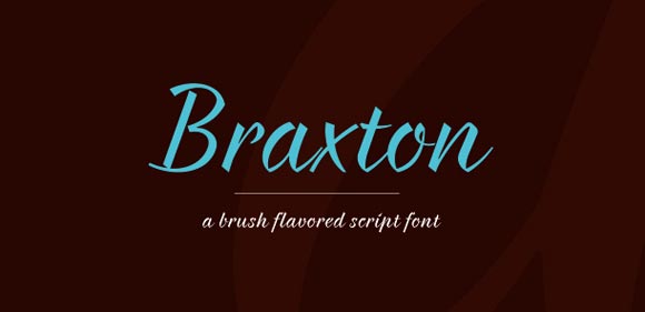 11. Braxton free font