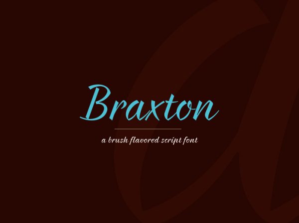 11. New Calligraphy Font-Braxton