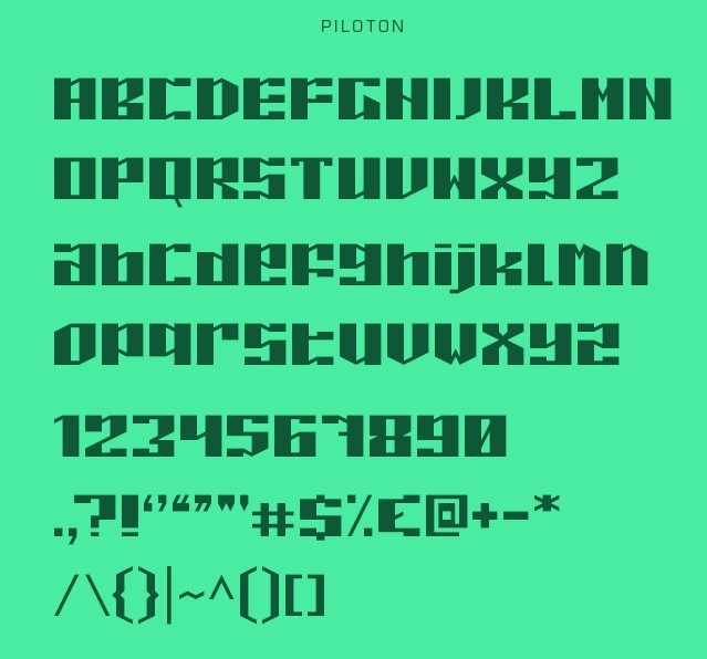 11. Piloton-Piloton-G-Typeface-Free Fonts June 2014