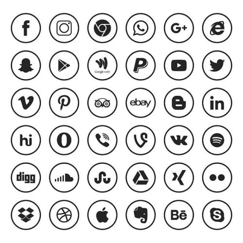 20 Free Modern Social Media Icons Sets