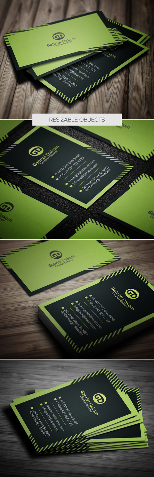12. Green Business Card