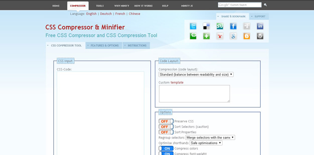 13. CSS Compressor & Minifier