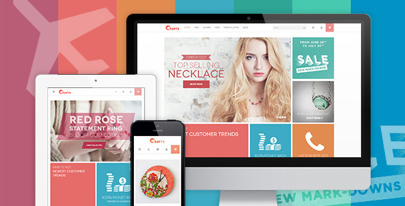 13. JM Crafts Responsive for Crafts store Magento Theme