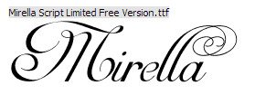 14. New Calligraphy Font-Mirella Script