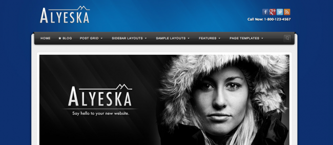 17. Alyeska - Premium Responsive WordPress Themes 2014
