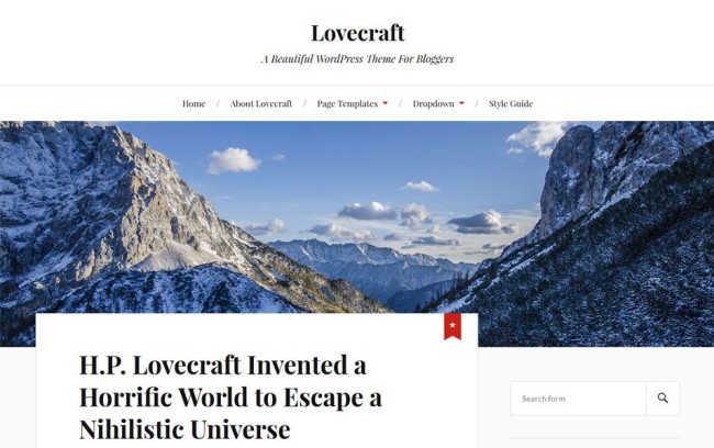 18. Lovecraft-WordPress-Theme