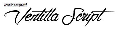 18. New Calligraphy Font-Ventilla Script