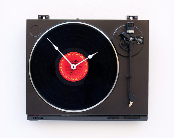 19.Recycled Technics Turntable Clock