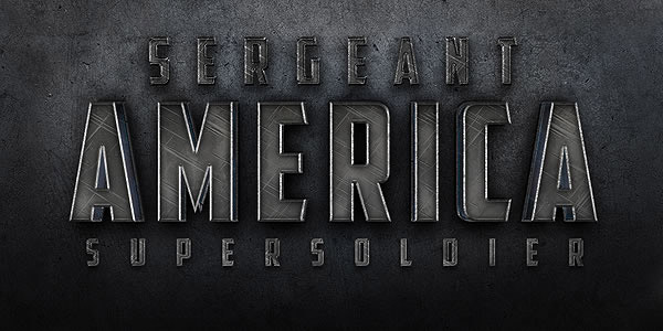 2. Create a Cinematic Sergeant America Text Effect in Photoshop