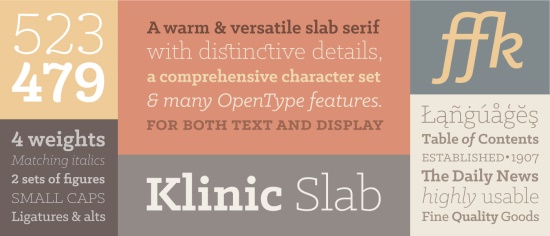 2. KLINIC SLAB-creative-free-fonts