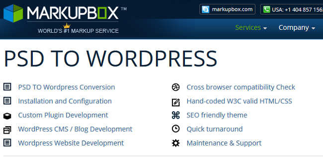  Markupbox - PSD to WordPress