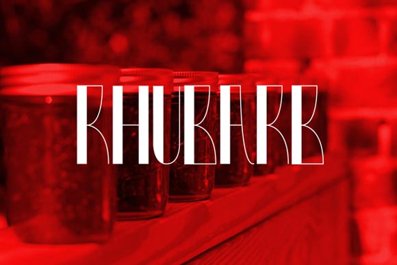 2. Rhubarb-Free-Display-Font
