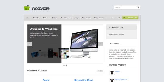 2. Woo-Store-Responsive Ecommerce WordPress Themes