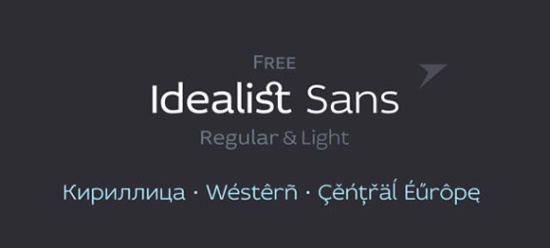 20. Idealist Sans-creative-free-fonts