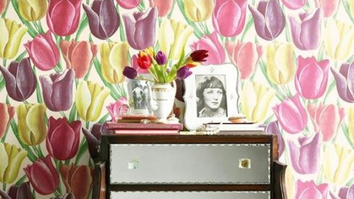 Design Drizzle-Dazzling Floral Wallpaper-57