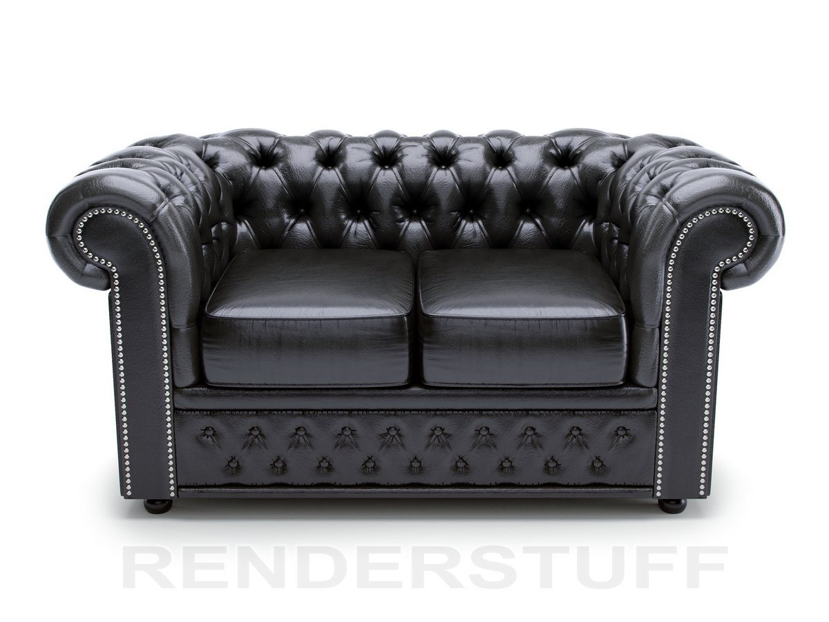 3d модель диван честер
