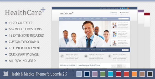 21. HealthCare – Medical & Health Joomla Theme