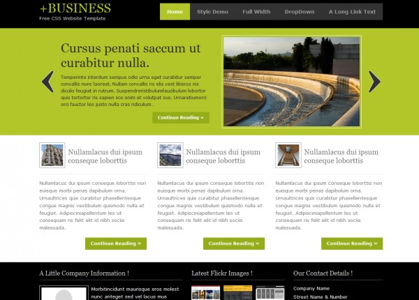 3. Business Website Template