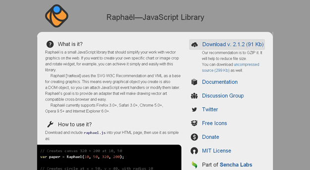 4. Raphaël—JavaScript-Library