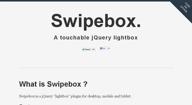 4. Swipebox
