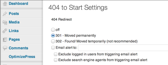 404 to Start-Wordpress Plugin 2014