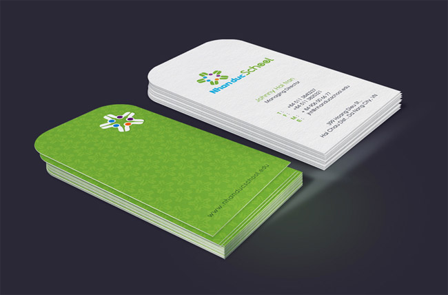 42. School Business Card Design