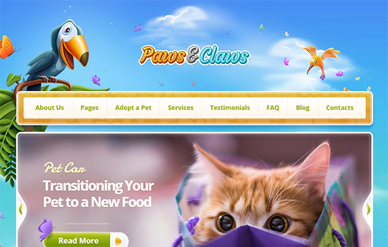 Paws and Claws-Responsive-Wordpress-WooCommerce-Theme