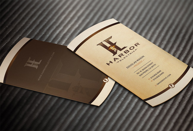 49. Harbor Electric Business Cards Design