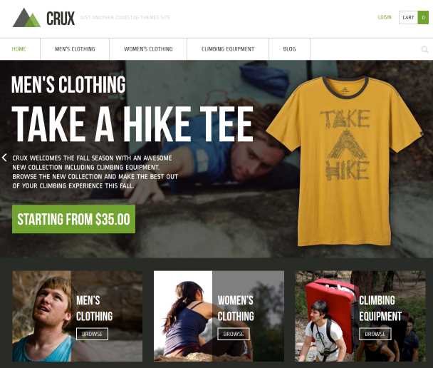 5. Crux – A modern and lightweight WooCommerce theme