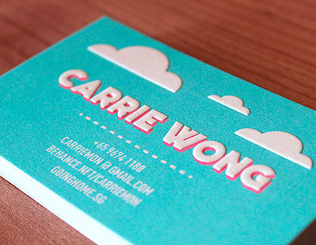 50. Carrie Wong Business Card Design