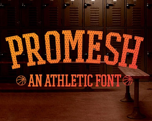 52. PROMESH – A Free Athletic Font