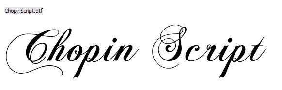 6. New Calligraphy Font-Chopin Script