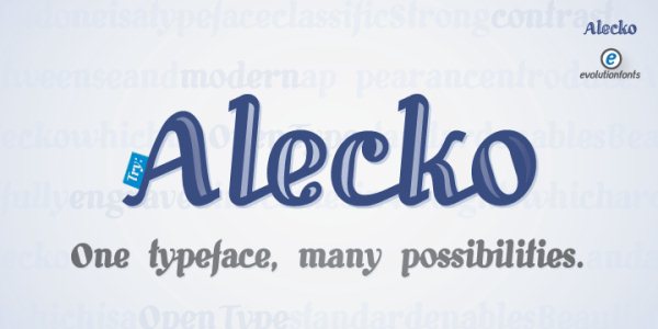 9. New Calligraphy Font-Alecko