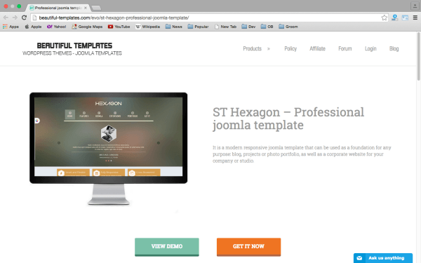 st Hexagon Clean and Professional-Free-Responsive-Joomla-Templates
