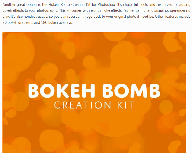 Bokeh Bomb Creation Kit for Photoshop