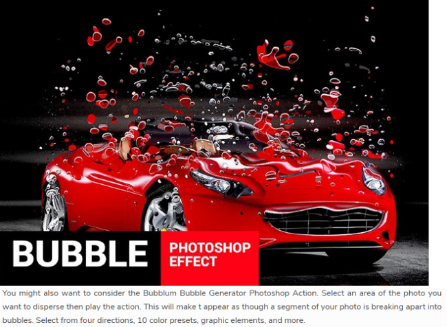 Bubblum Bubble Generator Photoshop Action