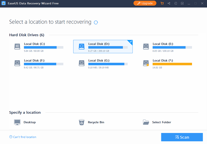 Easeus Scanning