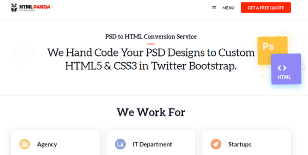 List of Top PSD To HTML5 Conversion Providers Revealed