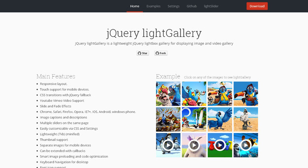 JQuery-lightGallery