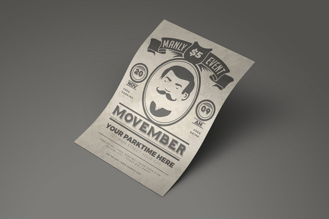 Movember Festival Flyer