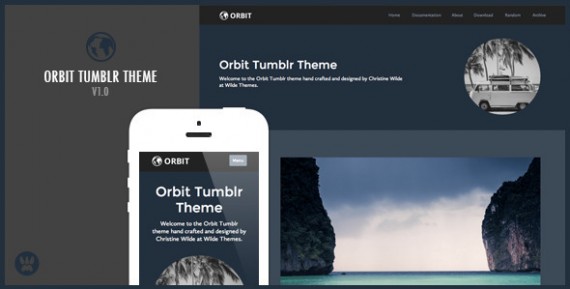 ORBIT – A RESPONSIVE TUMBLR THEME