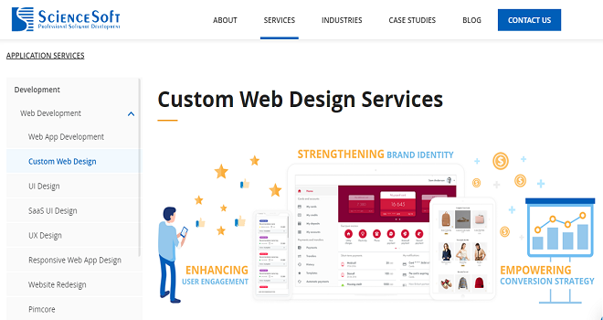 ScienceSoft Web design