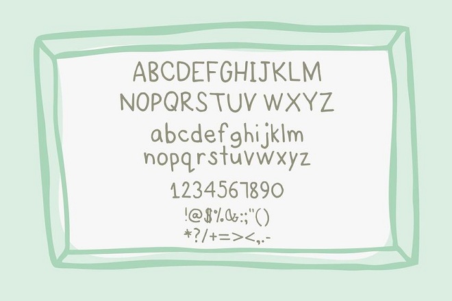 Story Numbers Font