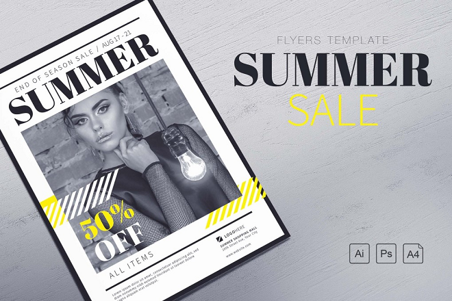 Summer Sale Flyer Template